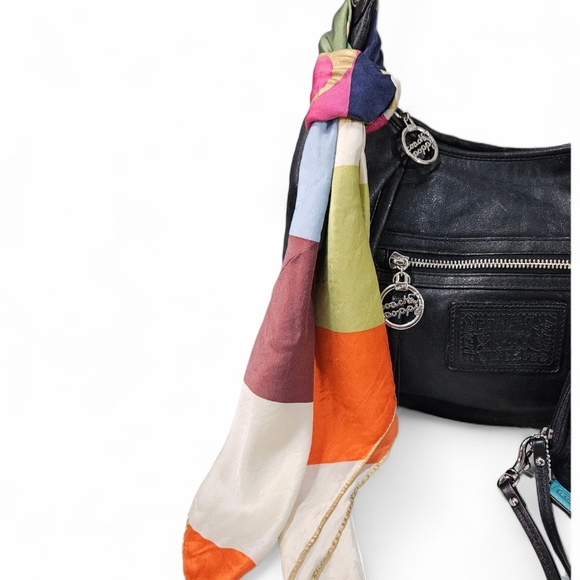 Coach 2010 Poppy LEGACY STARDUST Bag W/Legacy Wristlet & Scarf - Picture 11 of 16